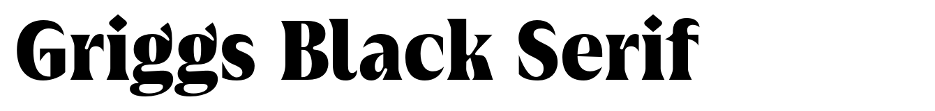 Griggs Black Serif